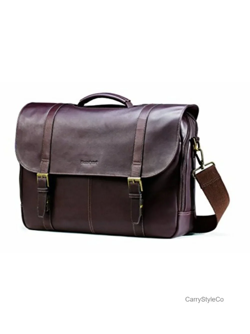 Genuine Leather Messenger Bag Laptop 15.6